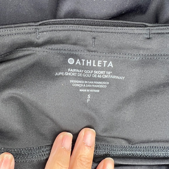 Athleta Small Fairway High Rise Golf Skort 18” Black NWT - Picture 4 of 6